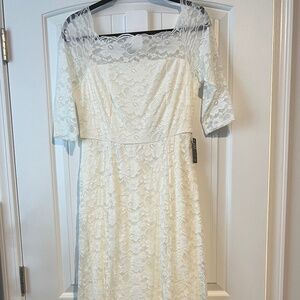 Torrid Lace Wedding Dress with train & garment bag